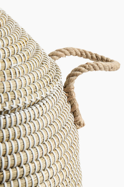 Seagrass Storage Basket with Lid