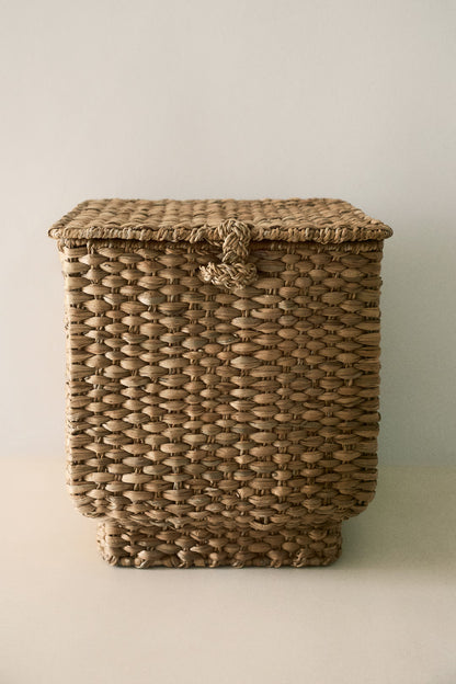 Handwoven Storage Basket with Lid