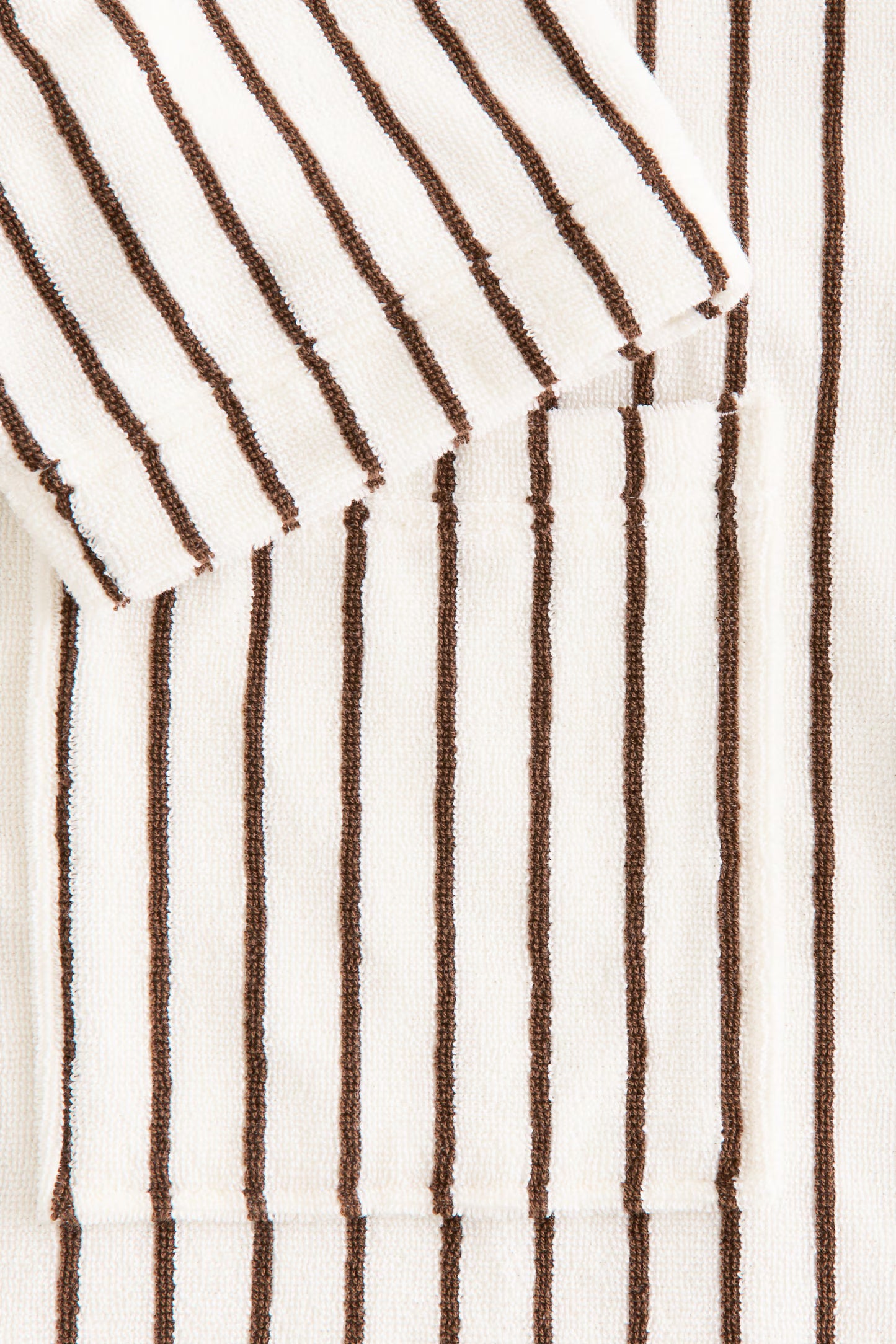 Striped Cotton Terry Bathrobe