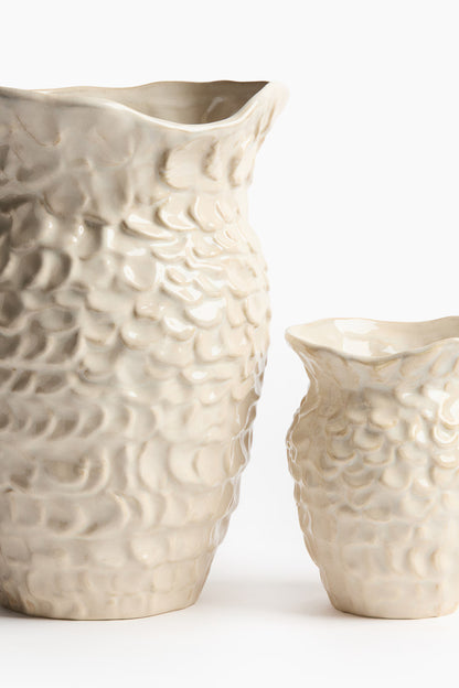 Large Stoneware Vase – Ocean-Inspired Design