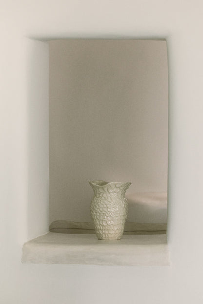 Large Stoneware Vase – Ocean-Inspired Design