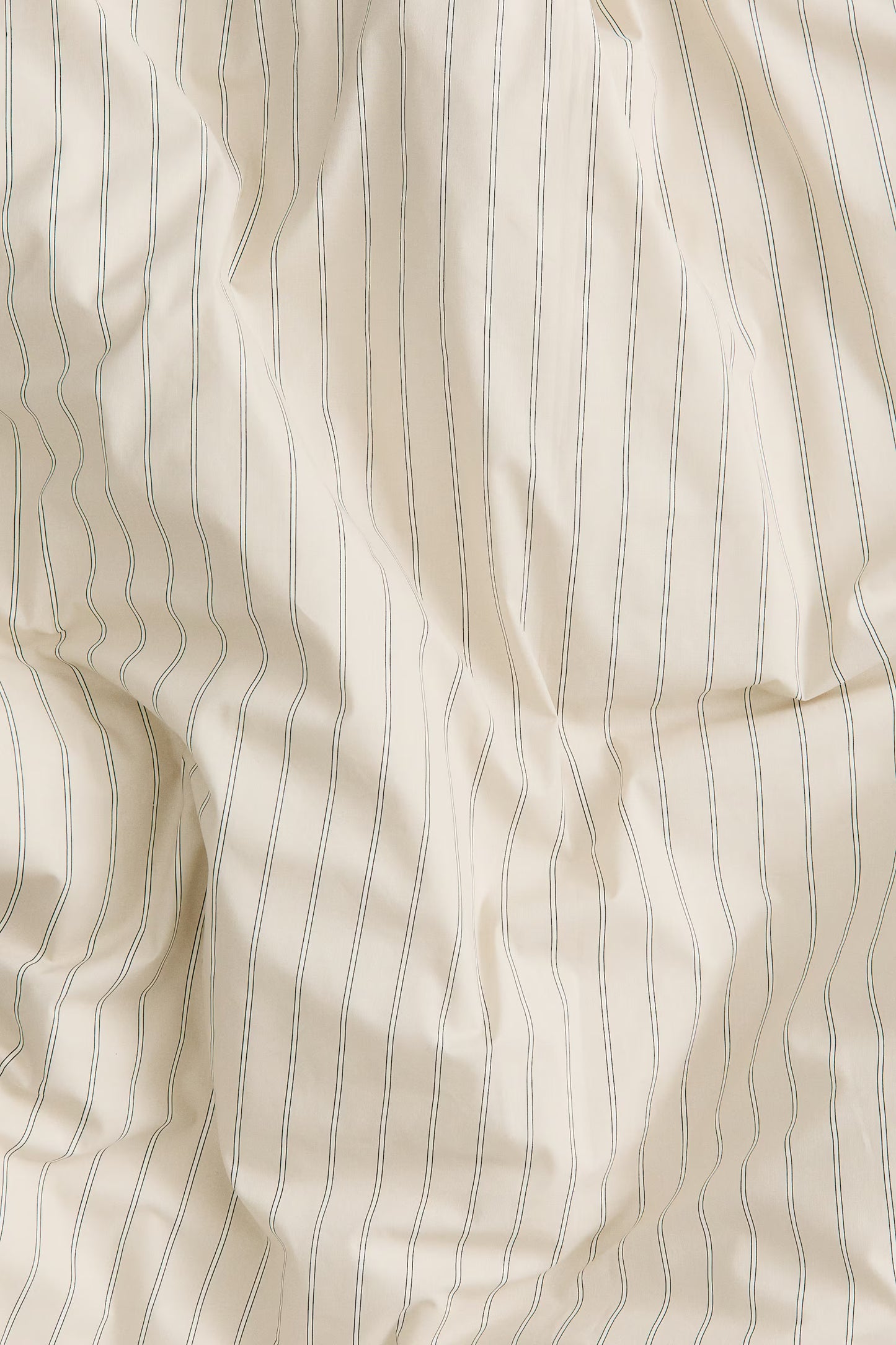 Striped Cotton Duvet Cover Set – Double/King