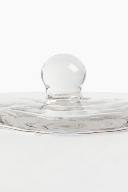 Marble Butter Dish with Glass Lid