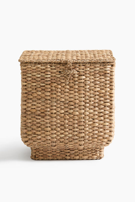 Handwoven Storage Basket with Lid
