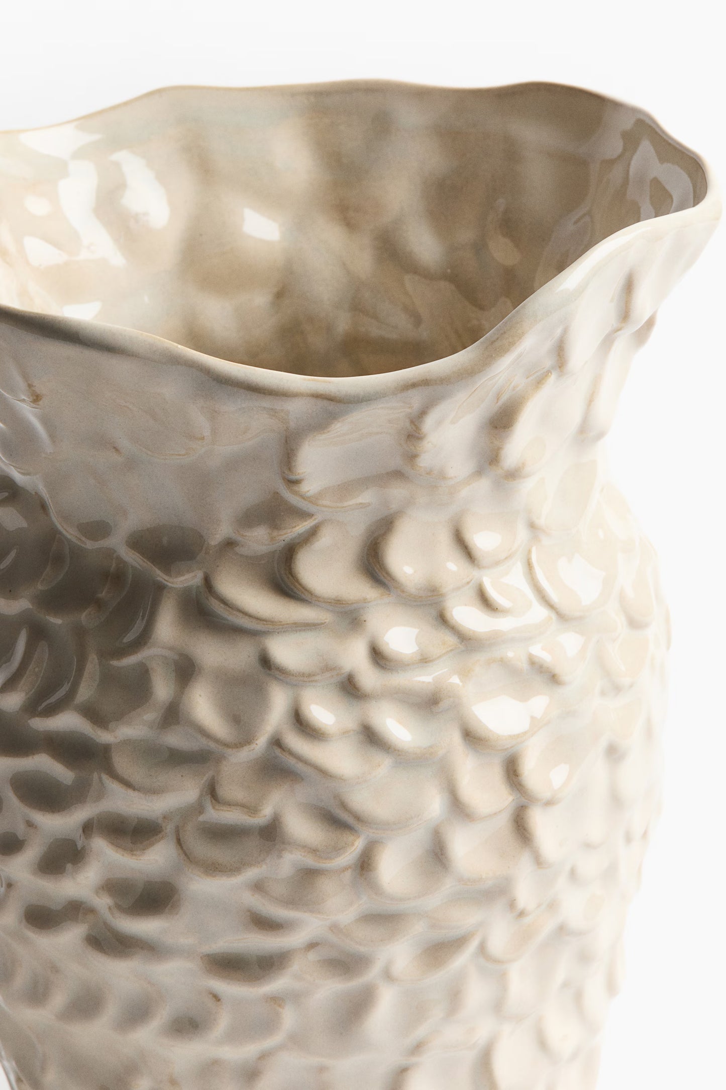 Large Stoneware Vase – Ocean-Inspired Design