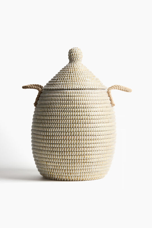 Seagrass Storage Basket with Lid
